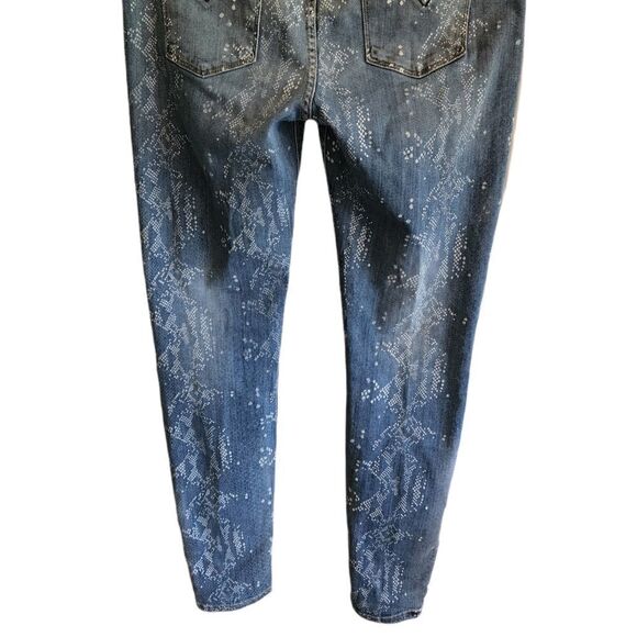 Hudson Nico Super Skinny Jeans with White Design - Picture 6 of 12